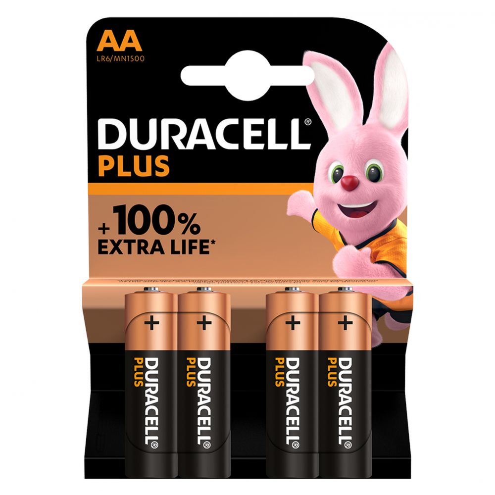 Baterii Alcaline AA LR6 1.5V Duracell - Putere De Lungă Durată, Blister 4 - 2