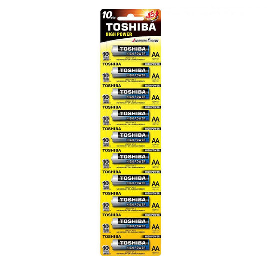 Baterii Alcaline AA LR6 1.5V Toshiba - Blister 10 buc, Fiabile - 2