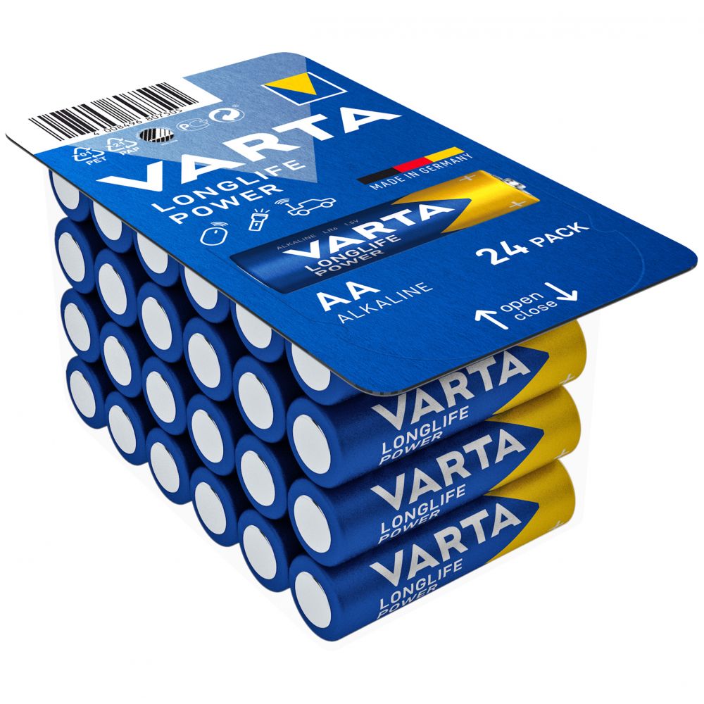 Baterii Alcaline AA LR6 1.5V Varta - Blister 24, Putere Fiabilă - 2