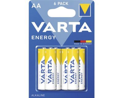 Baterii Alcaline AA LR6 Varta Energy - Putere Durabilă, Blister 6 - 2