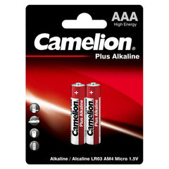 Baterii Alcaline AAA LR3 1.5V Camelion PLUS - Putere Fiabilă, Blister 2 - 2