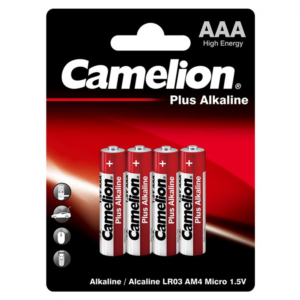Baterii Alcaline AAA LR3 1.5V Camelion PLUS - Putere Fiabilă, Blister 4 - 2