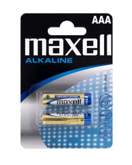 Baterii Alcaline AAA LR3 1.5V Maxell - Blister 2 buc, Fiabile - 2