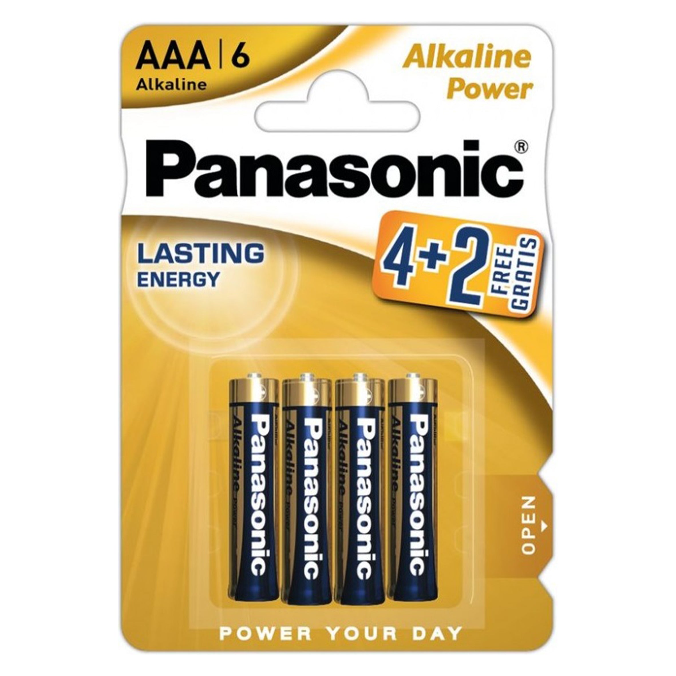 Baterii Alcaline AAA LR3 1.5V Panasonic Power - Blister 6 Bucăți - 2
