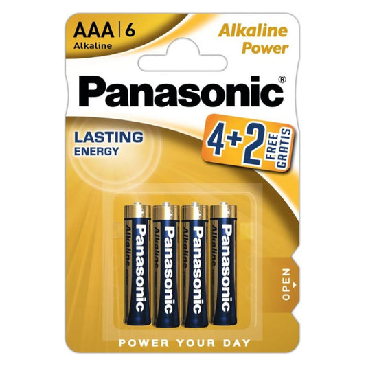 Baterii Alcaline AAA LR3 1.5V Panasonic Power - Blister 6 Bucăți - 2