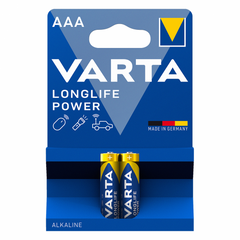 Baterii Alcaline AAA LR3 1.5V Varta - Blister 2 buc, Fiabilitate - 2