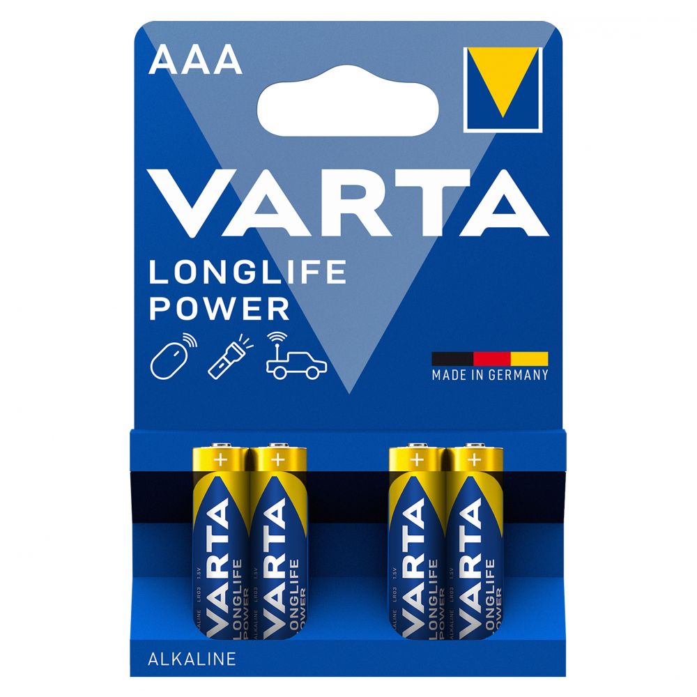 Baterii Alcaline AAA LR3 1.5V Varta - Blister 4, Energie Fiabilă - 2