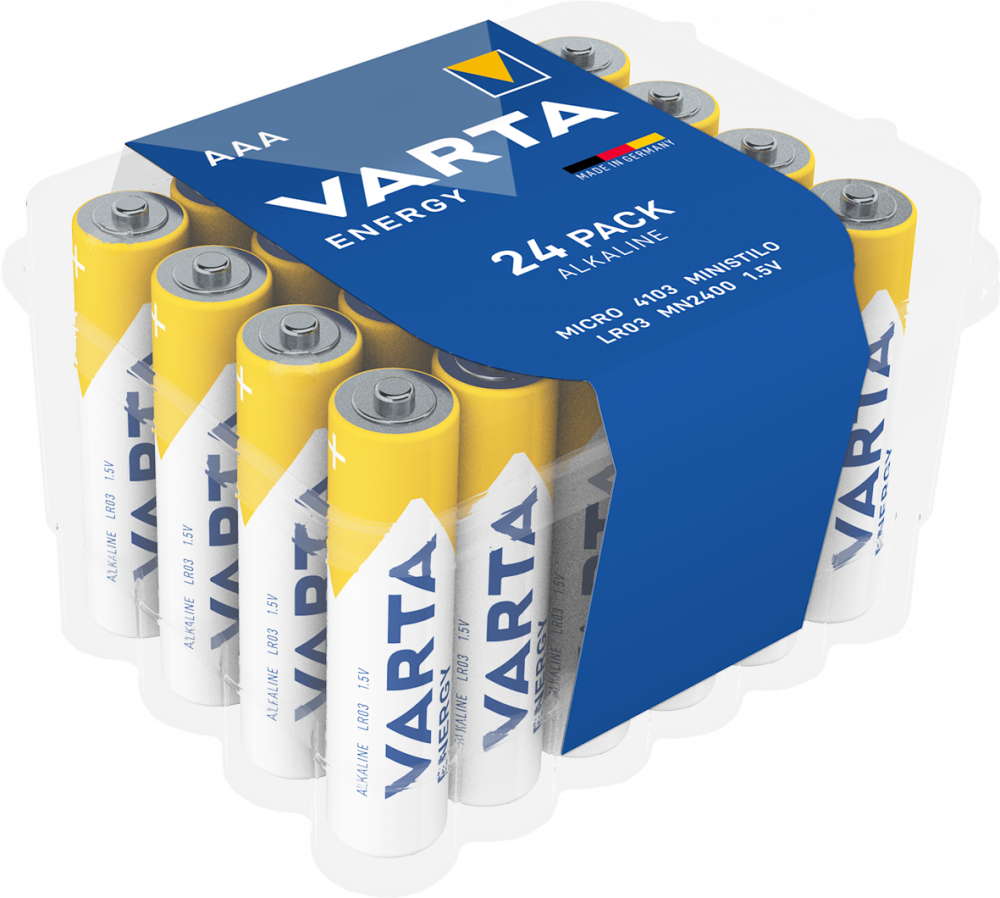 Baterii Alcaline AAA LR3 1.5V Varta Energy - Blister 24, Putere Fiabilă - 2