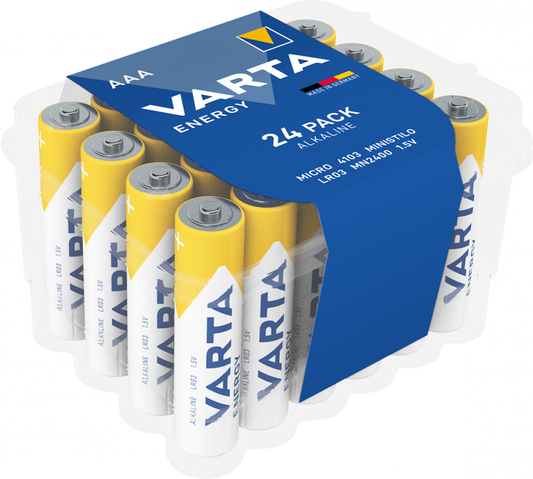 Baterii Alcaline AAA LR3 1.5V Varta Energy - Blister 24, Putere Fiabilă - 2