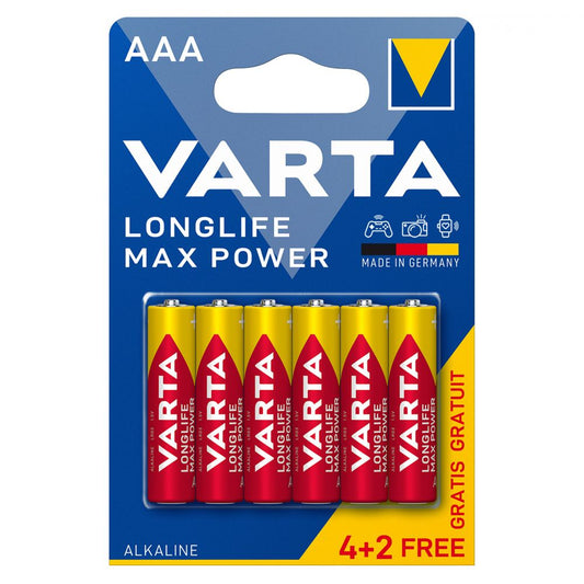 Baterii Alcaline AAA LR3 Varta Max Power Blister 6 - Putere Durabilă - 2