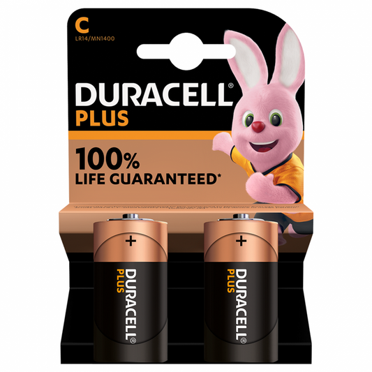 Baterii Alcaline C R14 Duracell - Putere De Lungă Durată, Blister 2 buc - 2