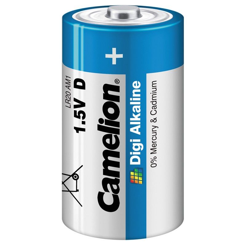 Baterii Alcaline D R20 1.5V Camelion Digi - Putere de Durată, Blister 2 - 3