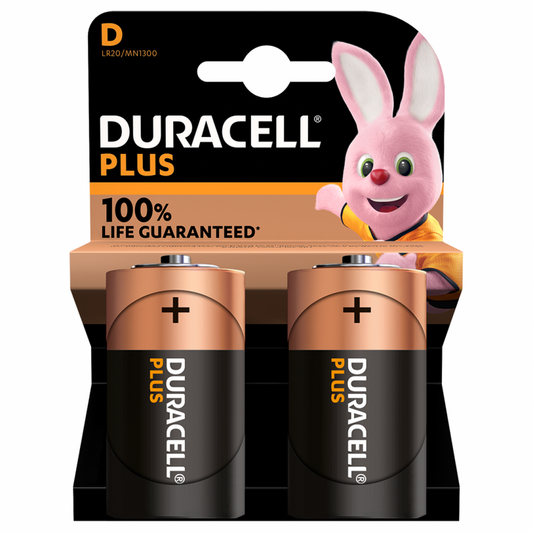 Baterii Alcaline D R20 1.5V Duracell - Putere De Lungă Durată, Blister 2 - 2