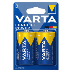 Baterii Alcaline D R20 1.5V Varta - Energie de Lungă Durată, Blister 2 - 2