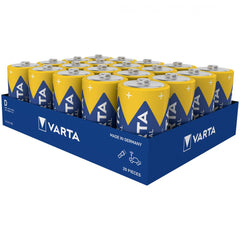 Baterii Alcaline D R20 1.5V Varta - Energie Durabilă, Cutie 20 buc - 2