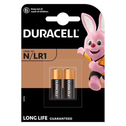 Baterii Alcaline LR1 1.5V Duracell - Putere Fiabilă, Blister 2 buc - 2