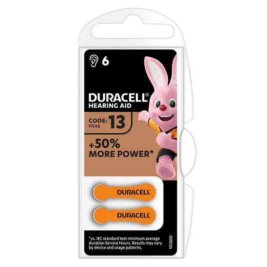 Baterii Aparat Auditiv 13A Duracell - 290mAh, Longevitivitate Sporită - 2