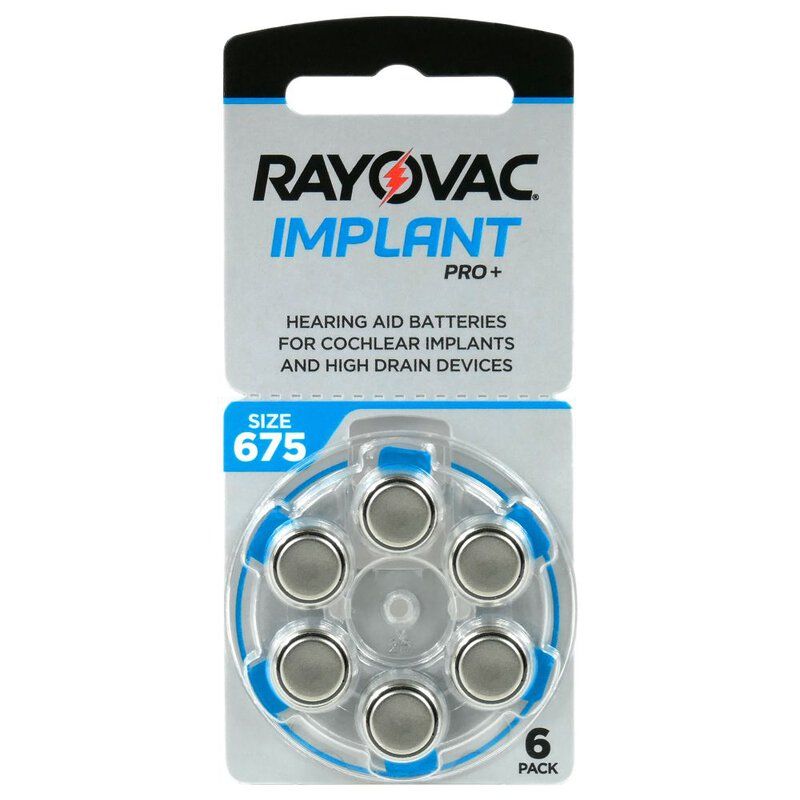 Baterii Auditiv 675A Rayovac Implant Pro+ - 640mAh, Blister 6 buc - 2