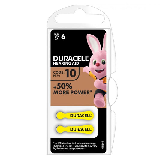 Baterii Auditive 10A 90mAh Duracell - Longevitate, Putere Constantă - 2