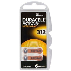 Baterii Auditive 312A Duracell - 1.4V, 160mAh, Blister 6 buc - 2