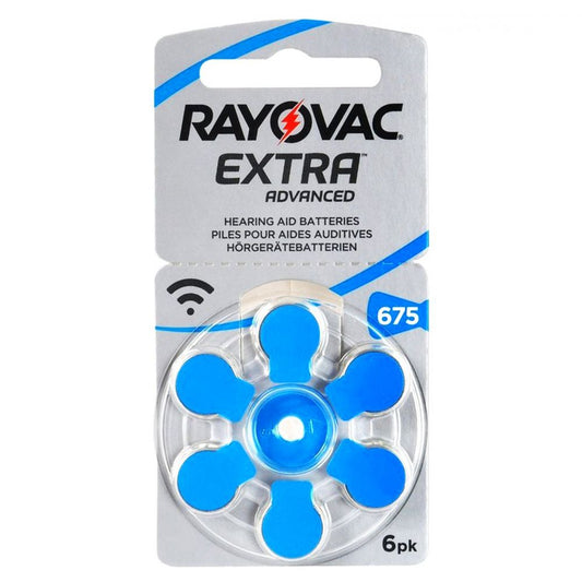 Baterii Auditive 675A 640mAh 1.45V Rayovac - Durată Lungă, Blister 6 - 2