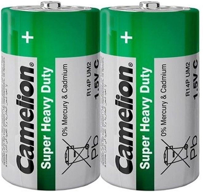 Baterii C R14 1.5V Camelion Super Heavy Duty - 2 Bucăți Bulk - 2