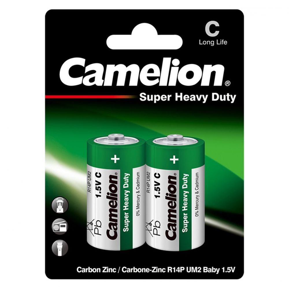 Baterii C R14 1.5V Camelion Super Heavy Duty - Blister 2 buc - 2