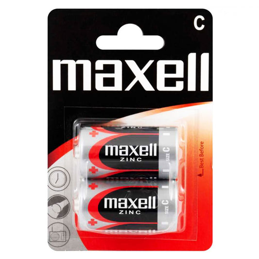 Baterii C R14 1.5V Maxell Zinc - Blister 2 buc, Fiabilitate Standard - 2