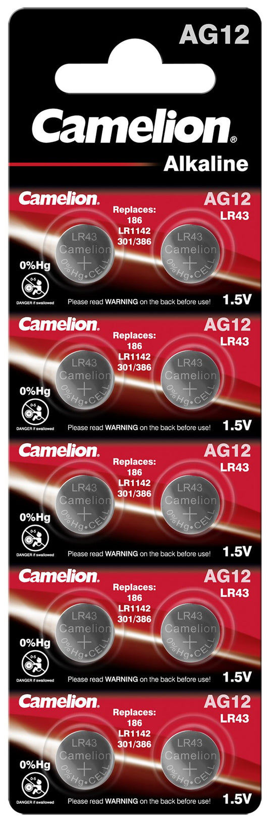 Baterii Ceas SR1142SW AG12 Camelion - 1.5V, Blister 10 buc - 2