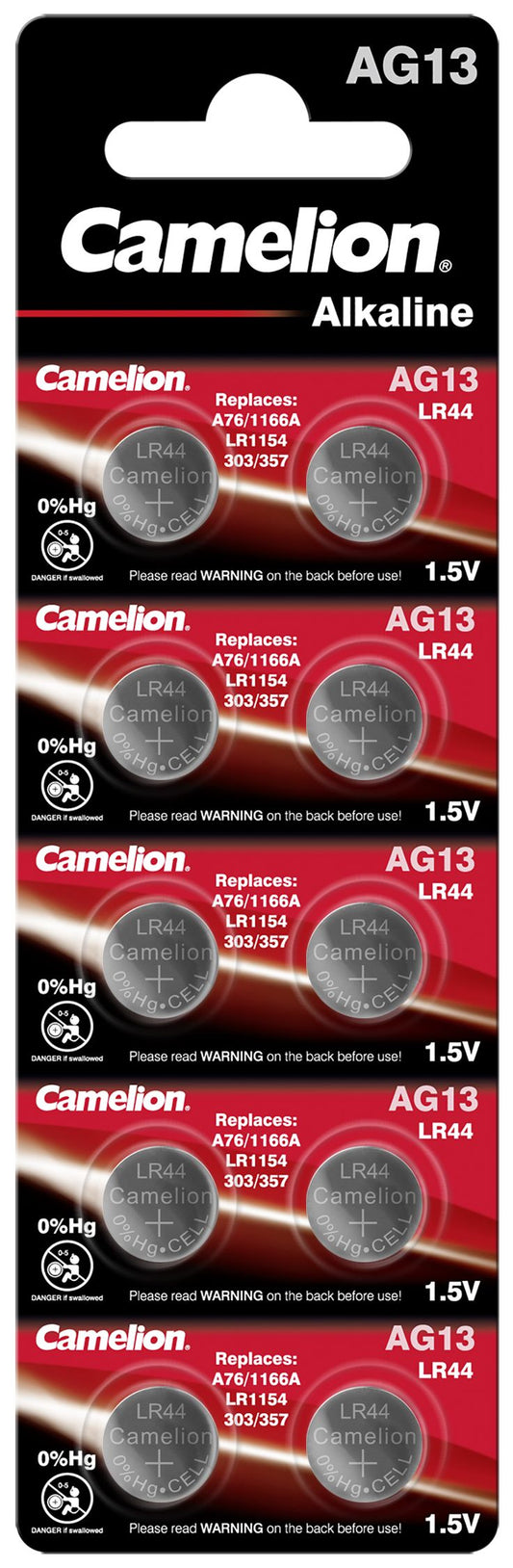 Baterii Ceas SR44SW AG13 LR44 Camelion - Blister 10 buc, 1.5V - 2