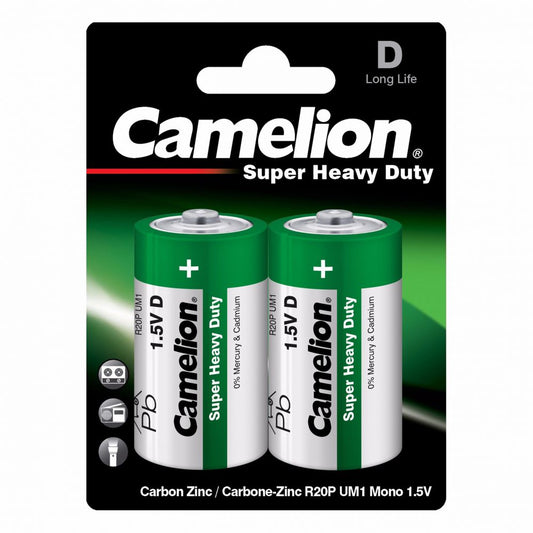 Baterii D R20 1.5V Camelion Super Heavy Duty - Blister 2 buc - 2