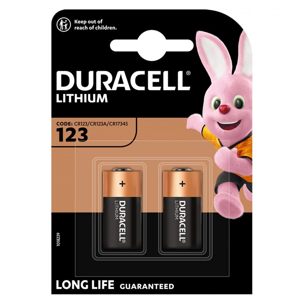 Baterii Litiu CR123A 3V Duracell - 1400mAh, Blister 2 buc - 2