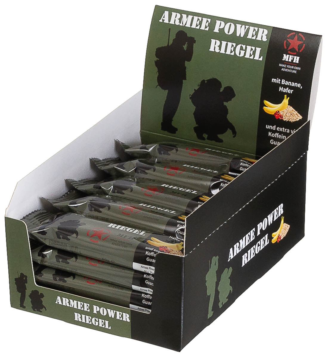 Baton energetic Armee Power Riegel Standard MFH - 60g, cu Guarana & Banană