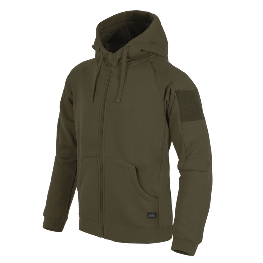 Bluză cu Glugă Helikon-Tex Urban Tactical Hoodie Lite FullZip Verde