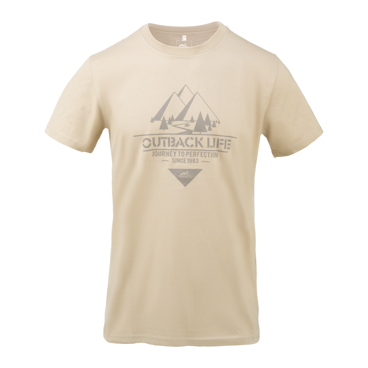 Tricou Outback Life Helikon-Tex Bej – Bumbac, 165 g/m² - poza 3