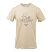 Tricou Outback Life Helikon-Tex Bej – Bumbac, 165 g/m² - poza 3