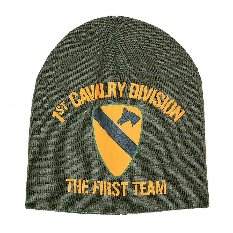 Beanie 1st. Cavalry Division Verde Military-Shop - Spirit de Luptă Iconic