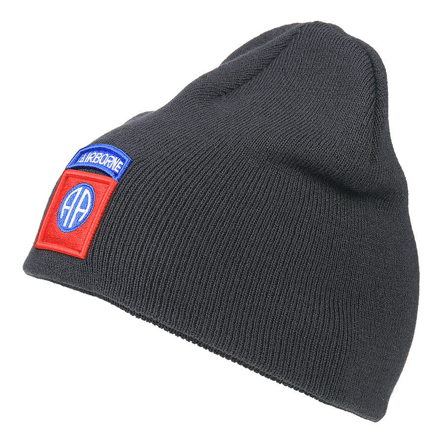 Beanie 82nd Airborne Dark Grey - Spirit de Elită, Căldură Tactică