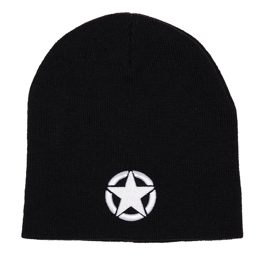 Beanie Allied Star Negru - Confort și Istorie Militară