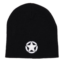 Beanie Allied Star Negru - Confort și Istorie Militară