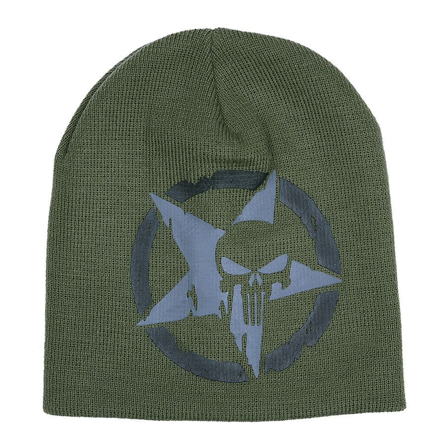 Beanie The Punisher Verde Military-Shop - Protecție & Atitudine Tactică