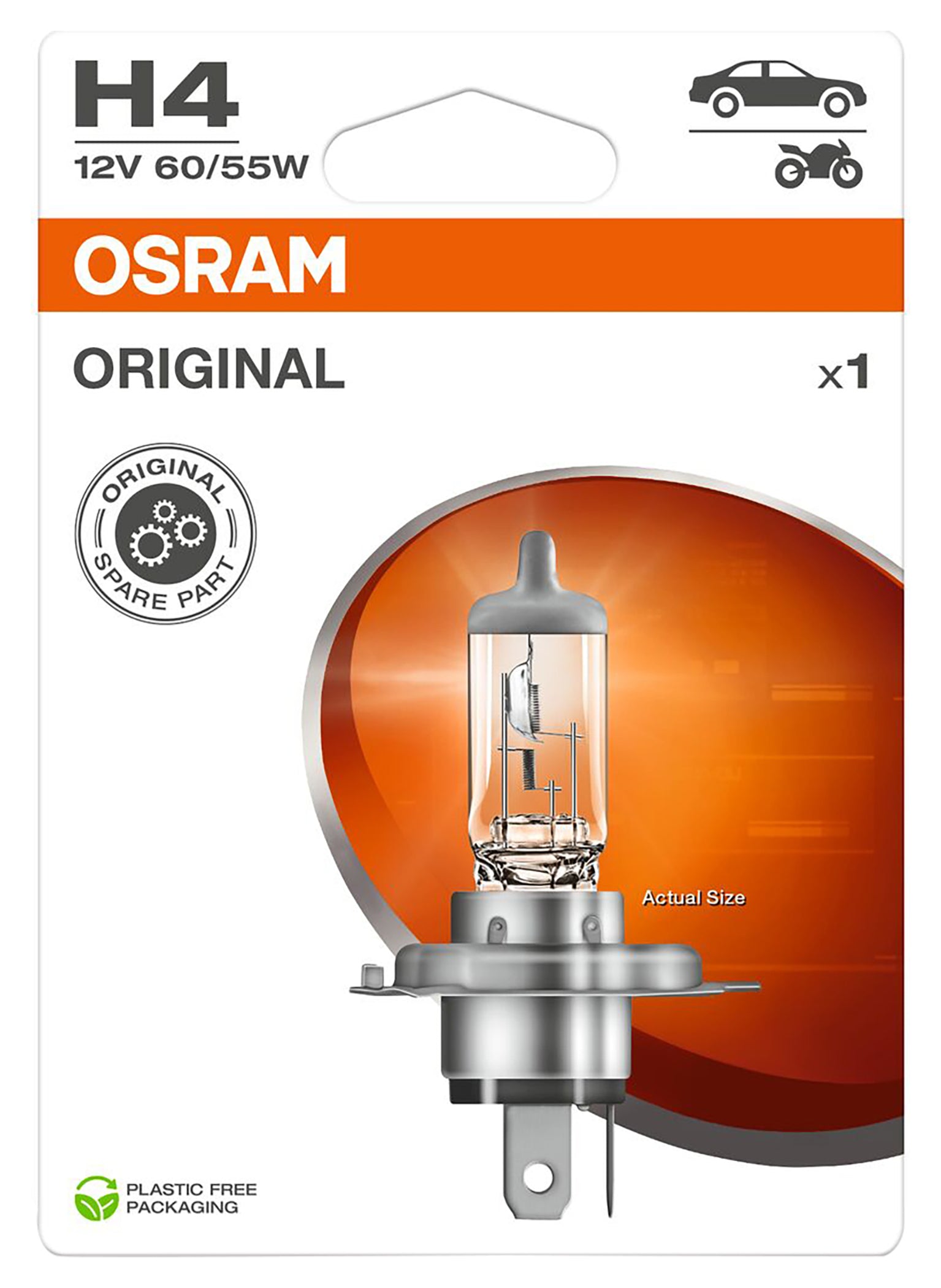 Bec Halogen H4 Osram Original Line - 12V, 60/55W