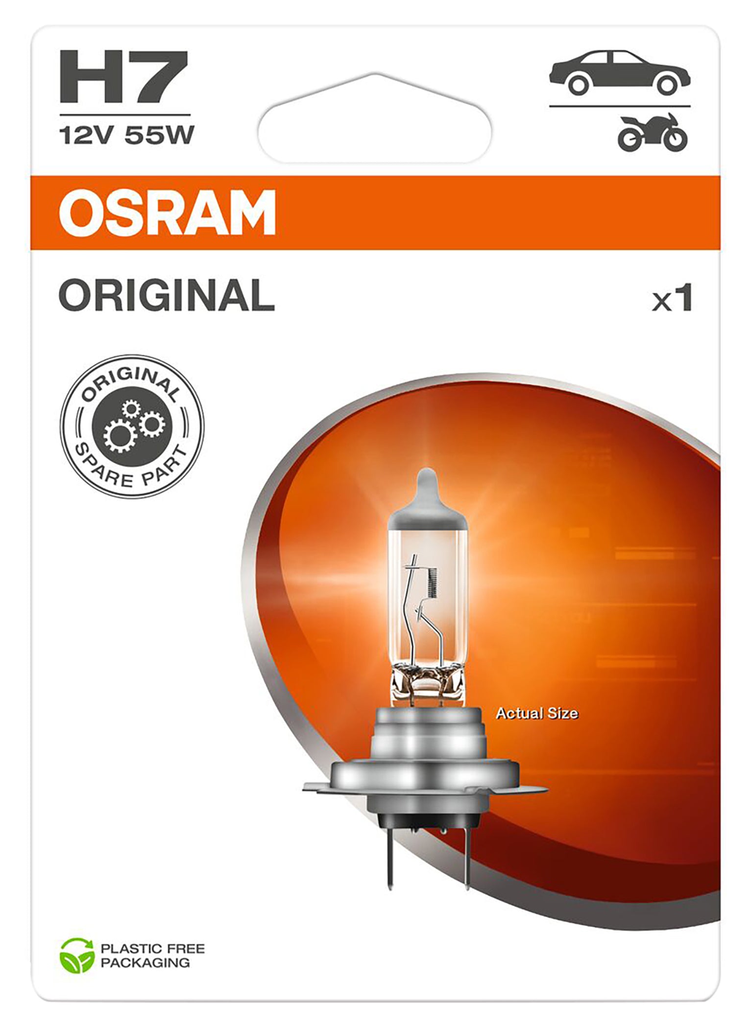 Bec Halogen H7 Original Osram - Vizibilitate Superioară, ECE