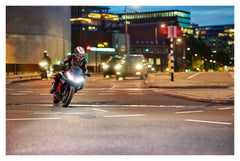 Bec Halogen HS1 WhiteVision ultra moto Philips - Lumină Albă LED
