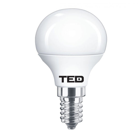 Bec LED E14 7W 6400K P45 TED - Lumină Rece, Economie Energie - 2