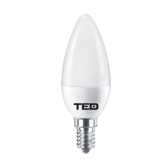 Bec LED E14 7W Lumanare C37 TED - 2700K Cald, 530lm Eficient - 2