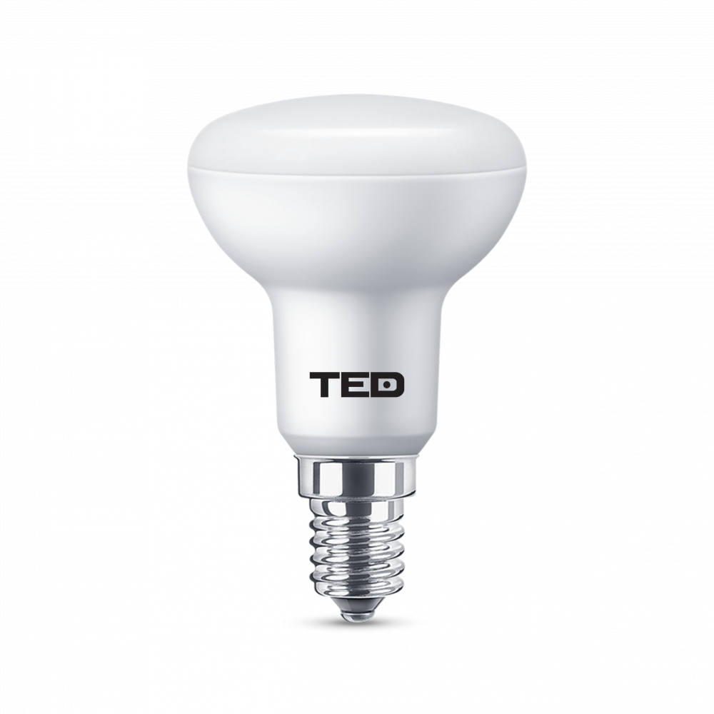 Bec LED E14 R50, 7W 6400K 530lm TED - Lumină Rece, Eficient Energetic - 2