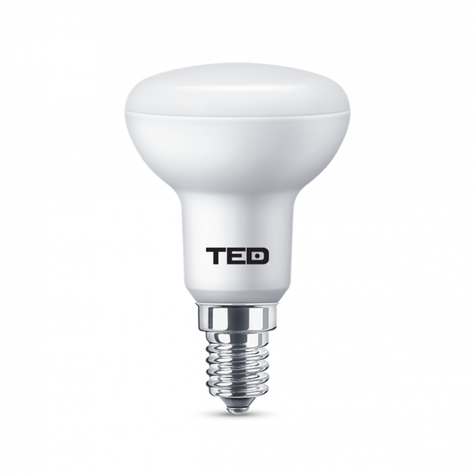 Bec LED E14 R50, 7W 6400K 530lm TED - Lumină Rece, Eficient Energetic - 2