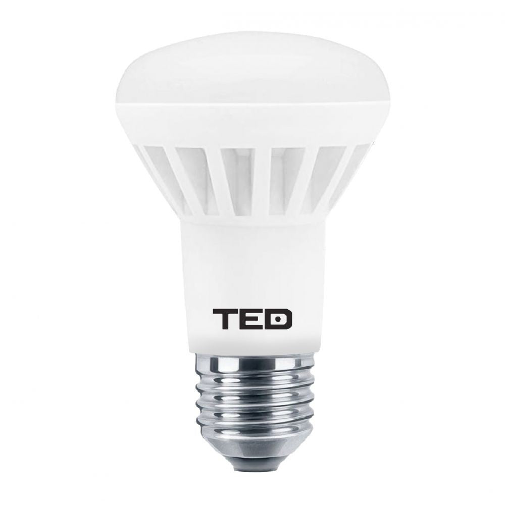 Bec LED E27 R63, 7W 6400K TED - Lumină Rece, Economie Energie - 2