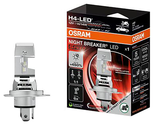 Bec LED H4 Osram Night Breaker Speed 450 - Luminozitate sporită